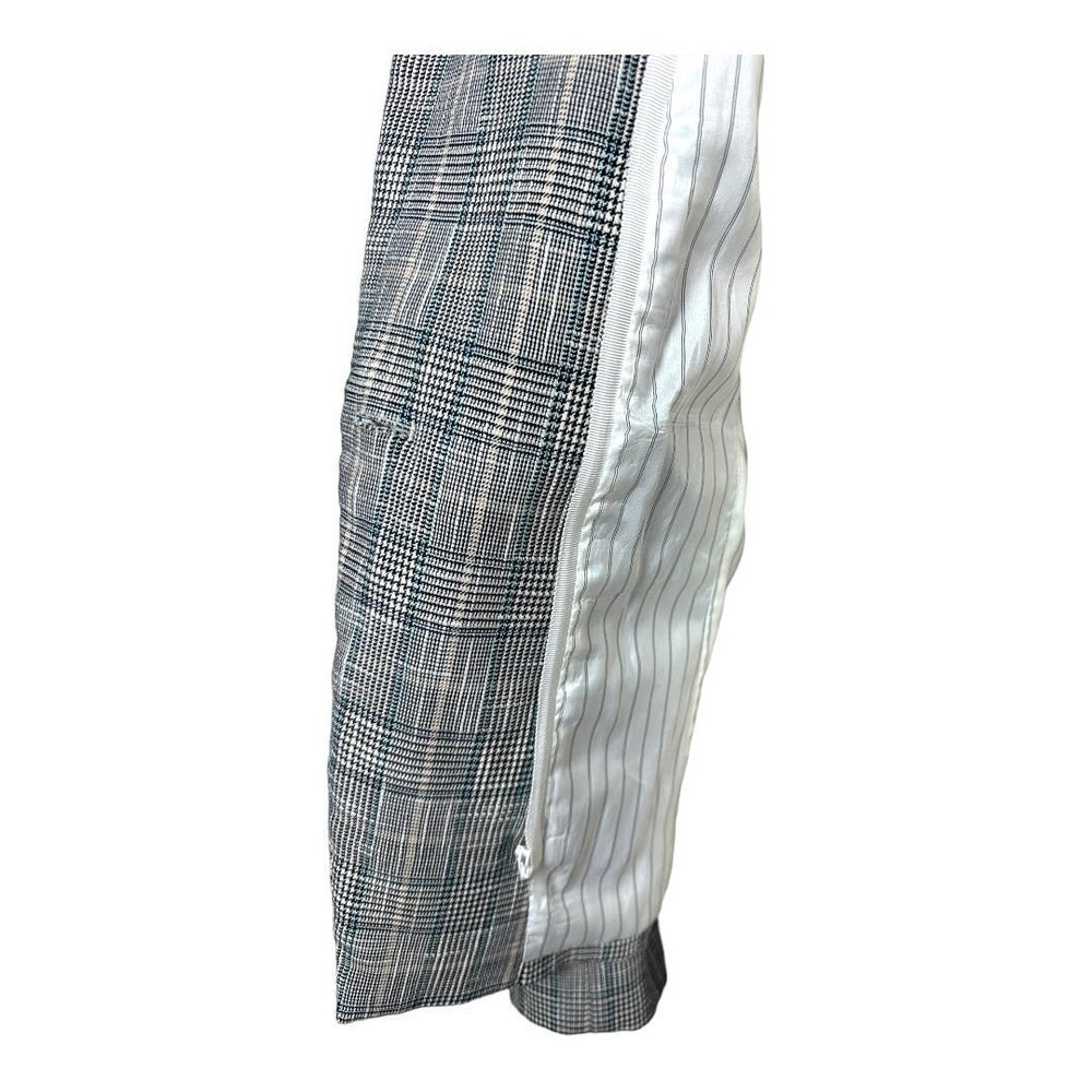 Veronica Beard Micro Houndstooth Plaid Single Bre… - image 5